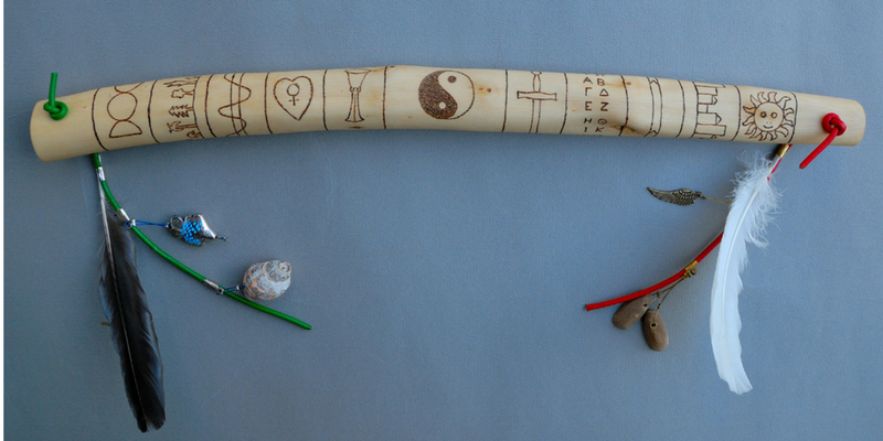 Talking stick Yin Yang